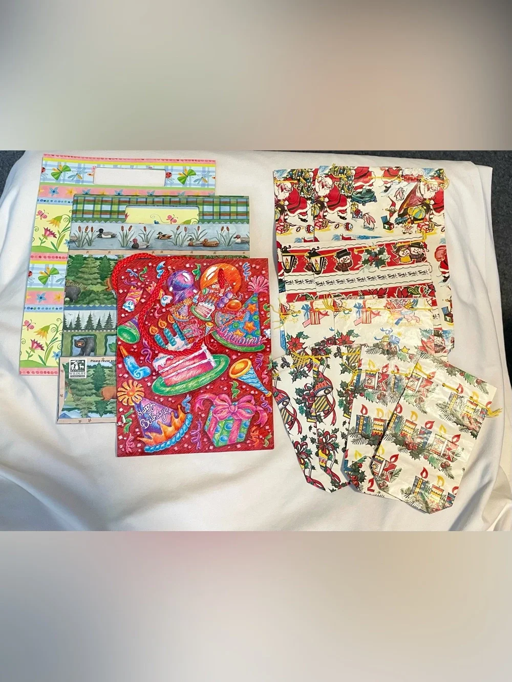 *VTG* Christmas Wrapping Supplies -Paper, Tissue & Bags -Retro Various Patterns